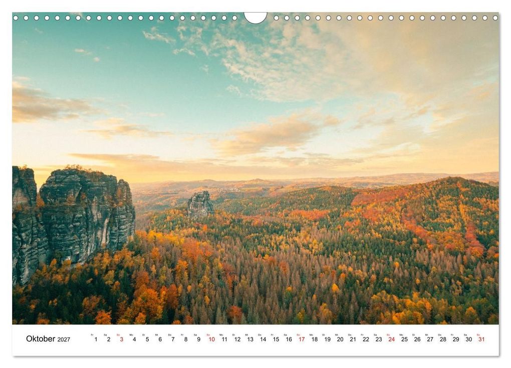 Weitere Ansicht: Deutschland - Sächsische und Böhmische Schweiz (Wandkalender 2027 DIN A3 quer), CALVENDO Monatskalender | Calvendo, Benjamin Bisanz