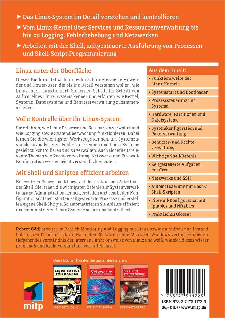 Weitere Ansicht: Linux intern verstehen | Robert Gödl
