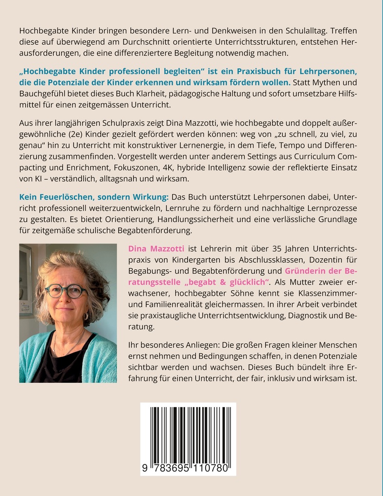 Weitere Ansicht: Hochbegabte Kinder professionell begleiten | Dina Mazzotti
