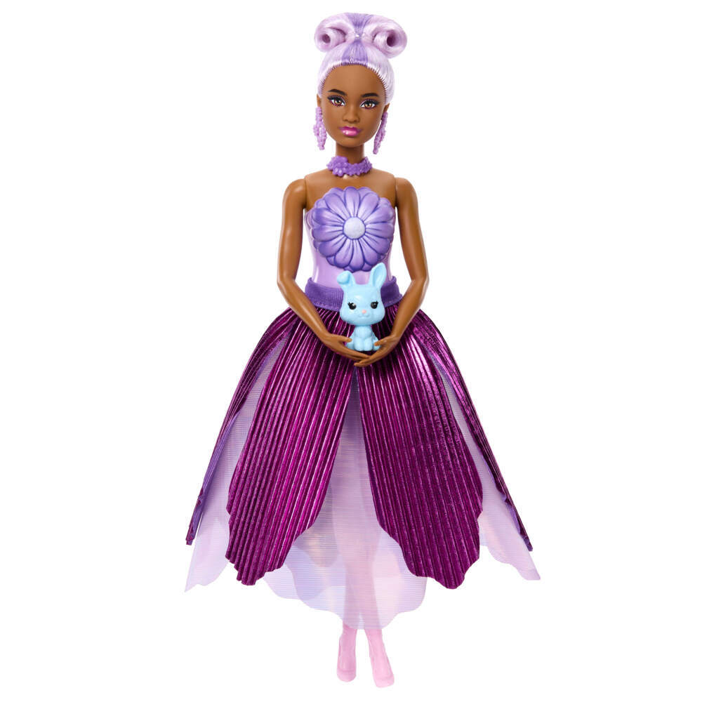 Weitere Ansicht: Barbie Flower Surprise Puppe - lila Gänseblümchen