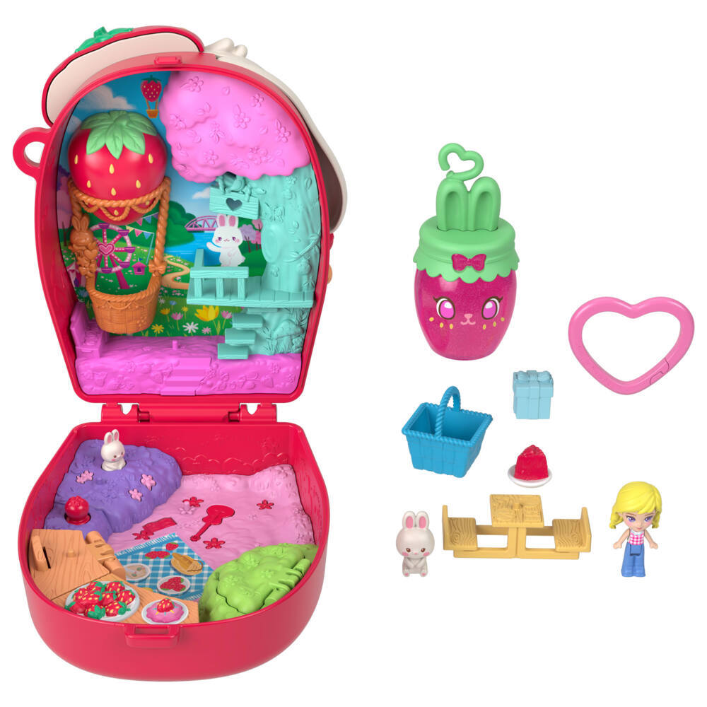 Weitere Ansicht: Polly Pocket Erdbeerhäschen Schatulle