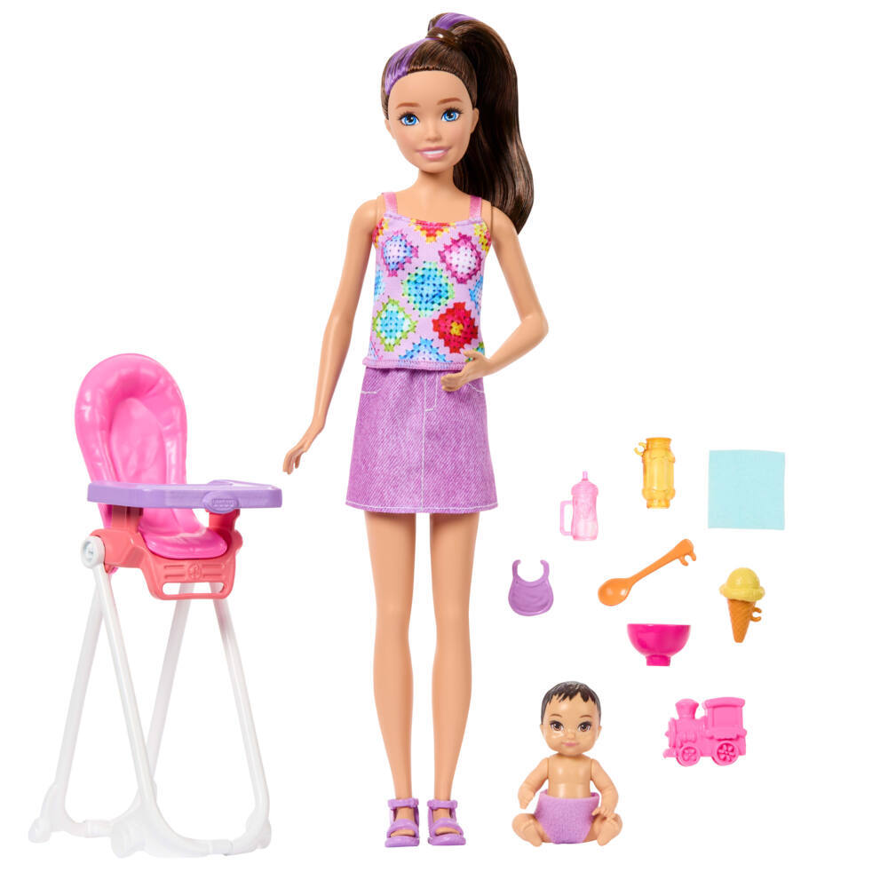 Weitere Ansicht: Barbie "Skipper Babysitters Inc." Hochstuhl Spielset