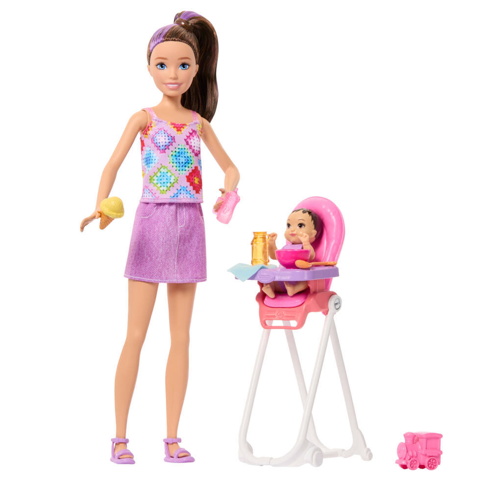 Weitere Ansicht: Barbie "Skipper Babysitters Inc." Hochstuhl Spielset