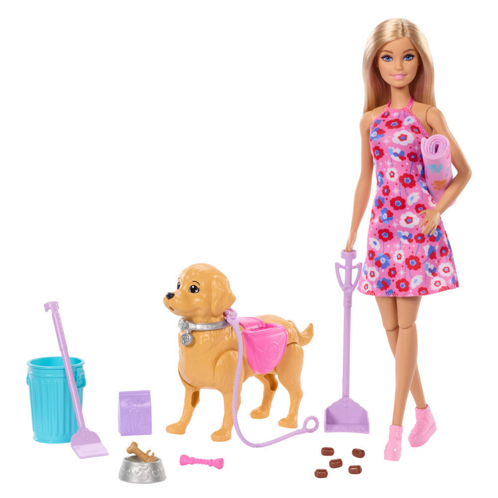 Weitere Ansicht: Barbie Hundespaziergang Spielset mit Puppe