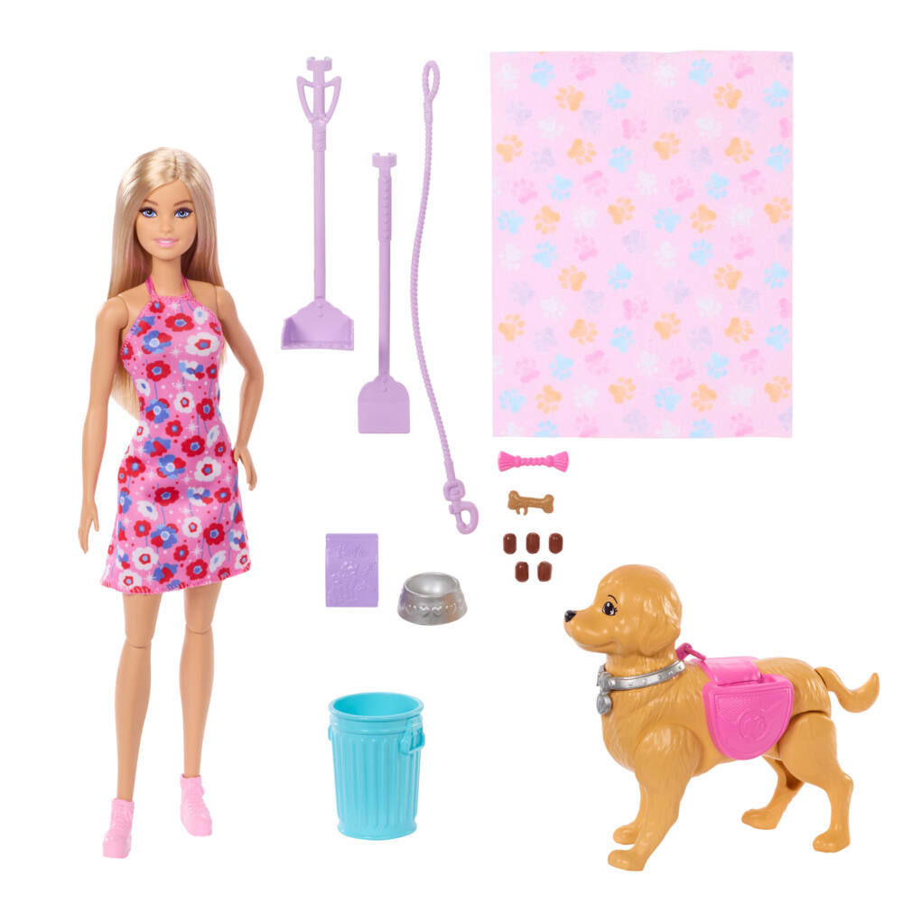 Weitere Ansicht: Barbie Hundespaziergang Spielset mit Puppe
