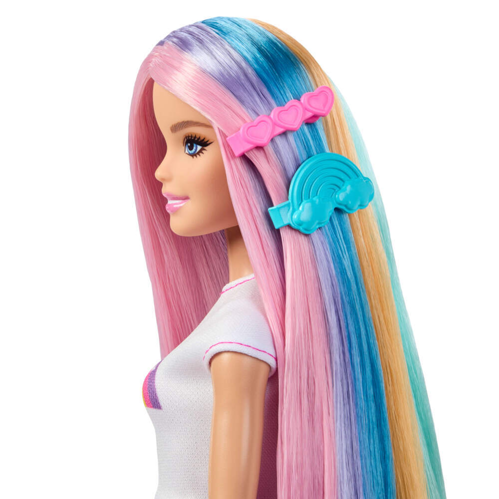 Weitere Ansicht: Barbie Haarspiel Puppe Regenbogen Glitzer