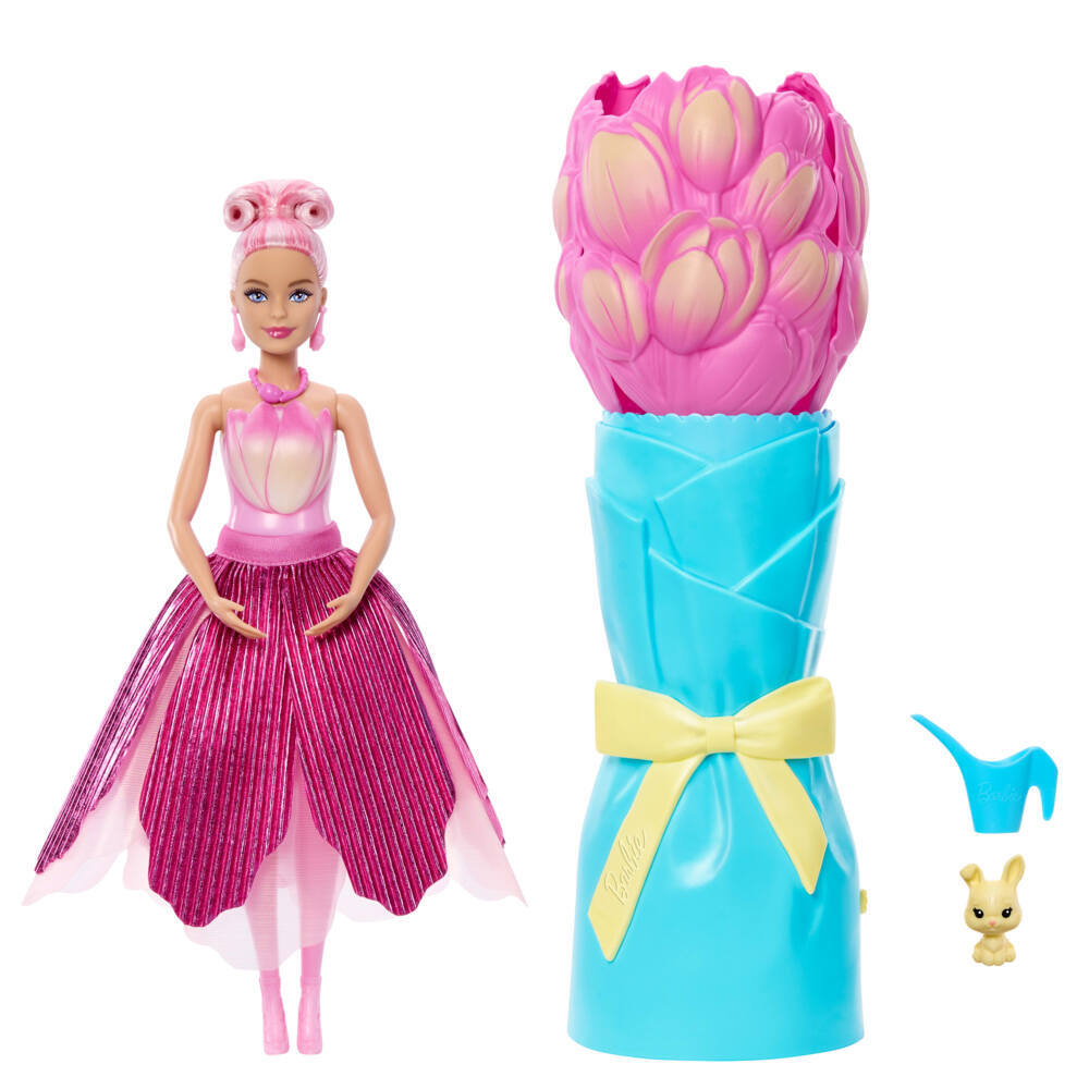Weitere Ansicht: Barbie Flower Surprise Puppe - pinke Tulpe