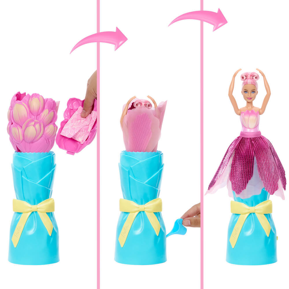 Weitere Ansicht: Barbie Flower Surprise Puppe - pinke Tulpe