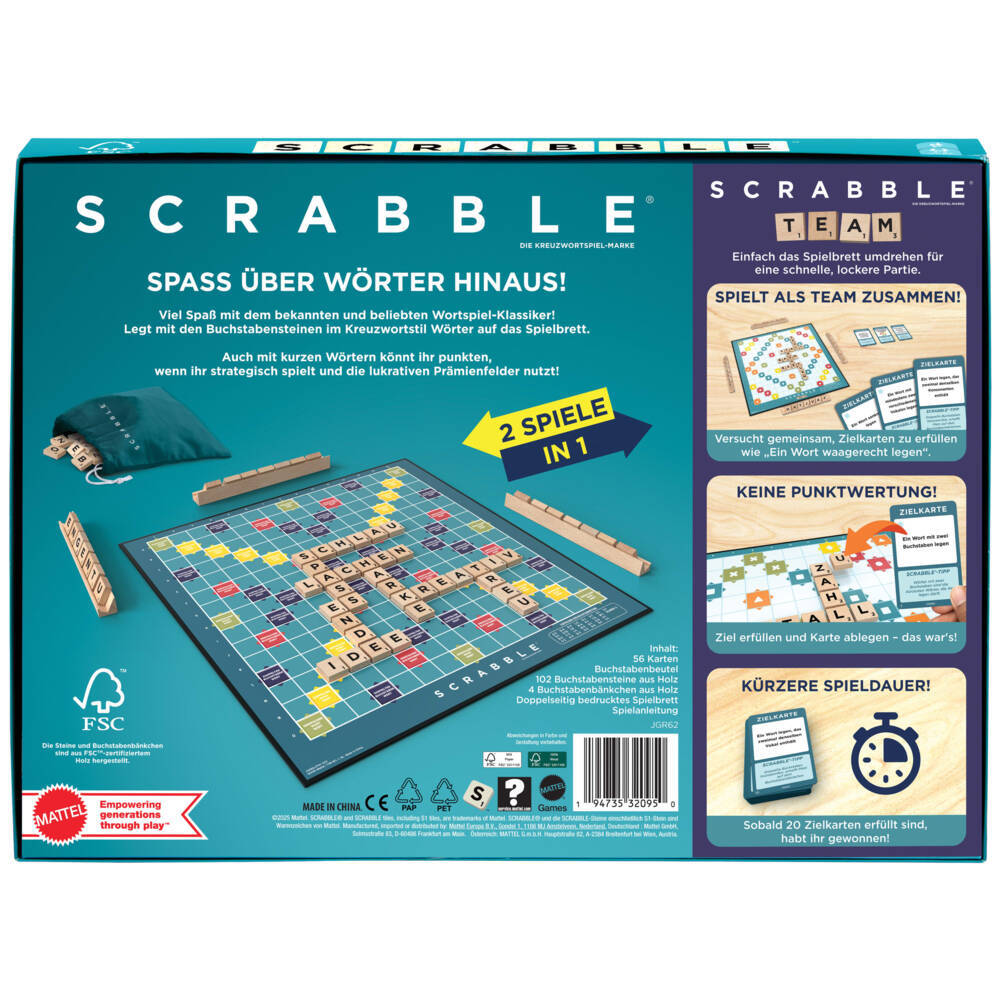 Weitere Ansicht: Scrabble Original Holz 2 in 1