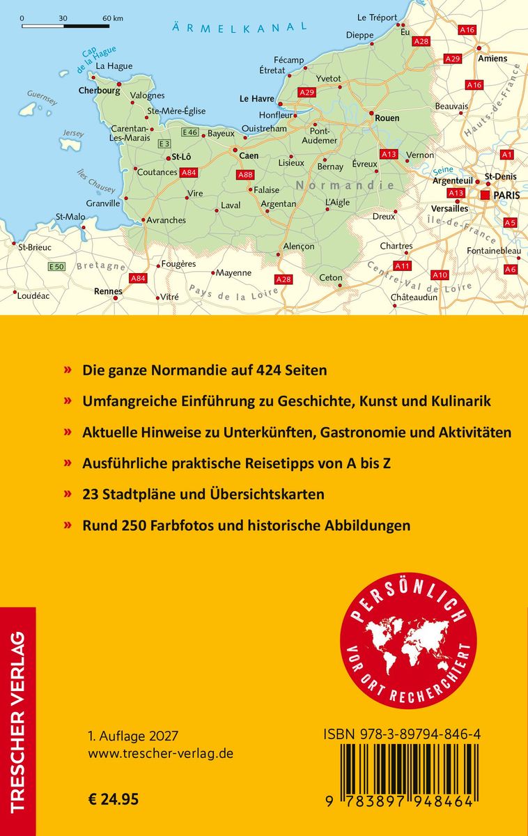 Weitere Ansicht: TRESCHER Reiseführer Normandie | Heike Bentheimer