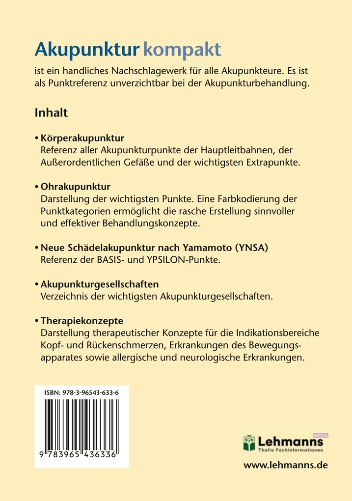 Weitere Ansicht: Akupunktur kompakt | Michael Hammes, Norbert Kuschick, Karl-Heinz Christoph