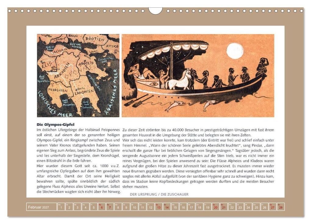 Weitere Ansicht: Kurioses im Antiken Olympia (Wandkalender 2027 DIN A3 quer), CALVENDO Monatskalender | Calvendo, Sara Horwath
