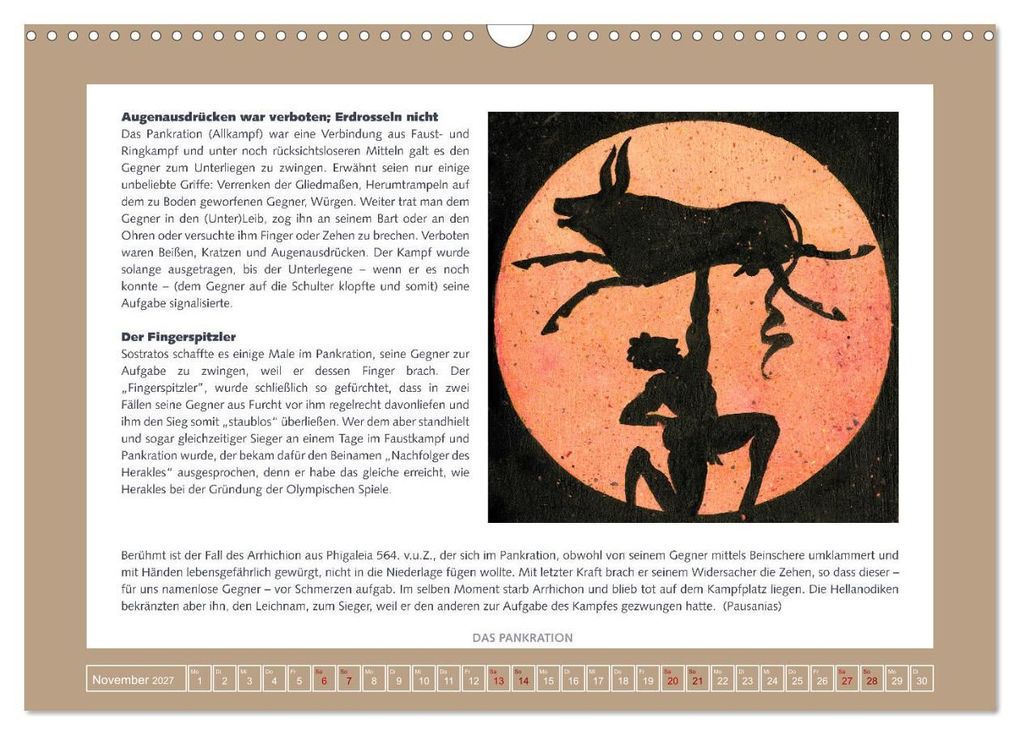 Weitere Ansicht: Kurioses im Antiken Olympia (Wandkalender 2027 DIN A3 quer), CALVENDO Monatskalender | Calvendo, Sara Horwath