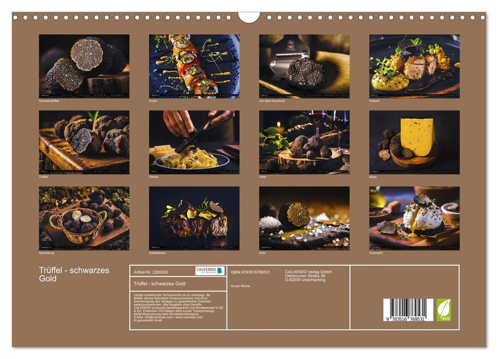 Weitere Ansicht: Trüffel - schwarzes Gold (Wandkalender 2027 DIN A3 quer), CALVENDO Monatskalender | Calvendo, Susan Michel