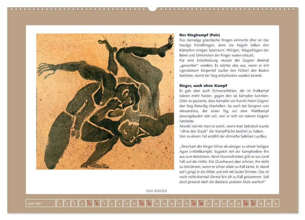 Weitere Ansicht: Kurioses im Antiken Olympia (Wandkalender 2027 DIN A2 quer), CALVENDO Monatskalender | Calvendo, Sara Horwath