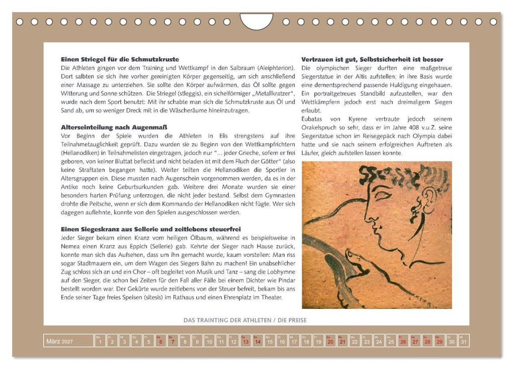 Weitere Ansicht: Kurioses im Antiken Olympia (Wandkalender 2027 DIN A4 quer), CALVENDO Monatskalender | Calvendo, Sara Horwath