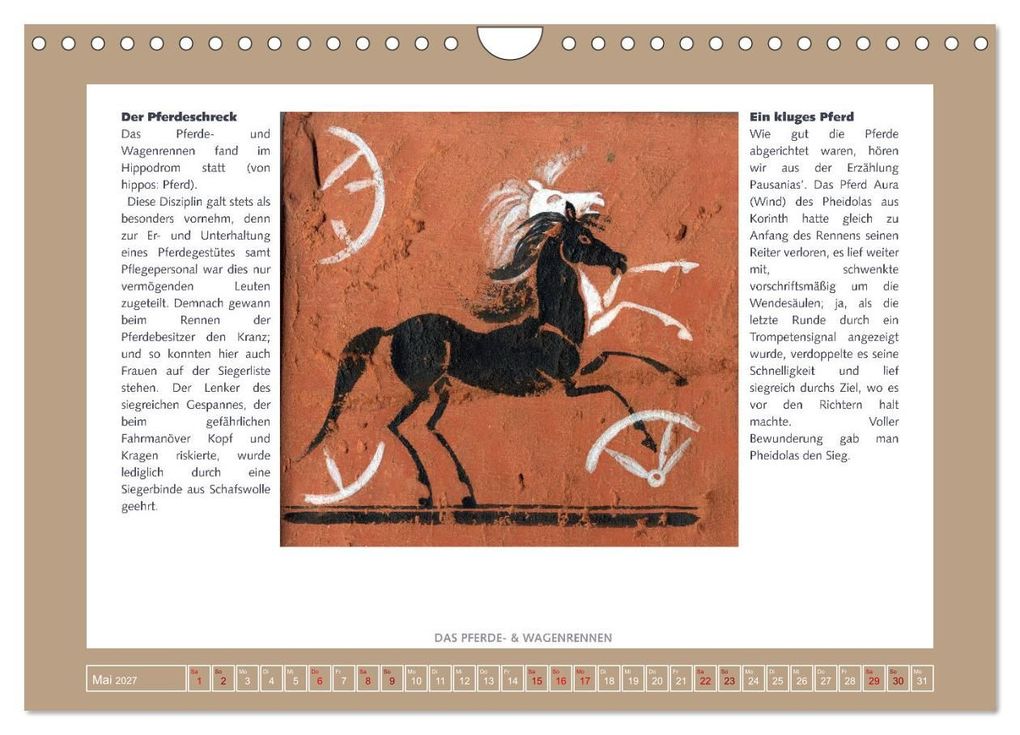 Weitere Ansicht: Kurioses im Antiken Olympia (Wandkalender 2027 DIN A4 quer), CALVENDO Monatskalender | Calvendo, Sara Horwath
