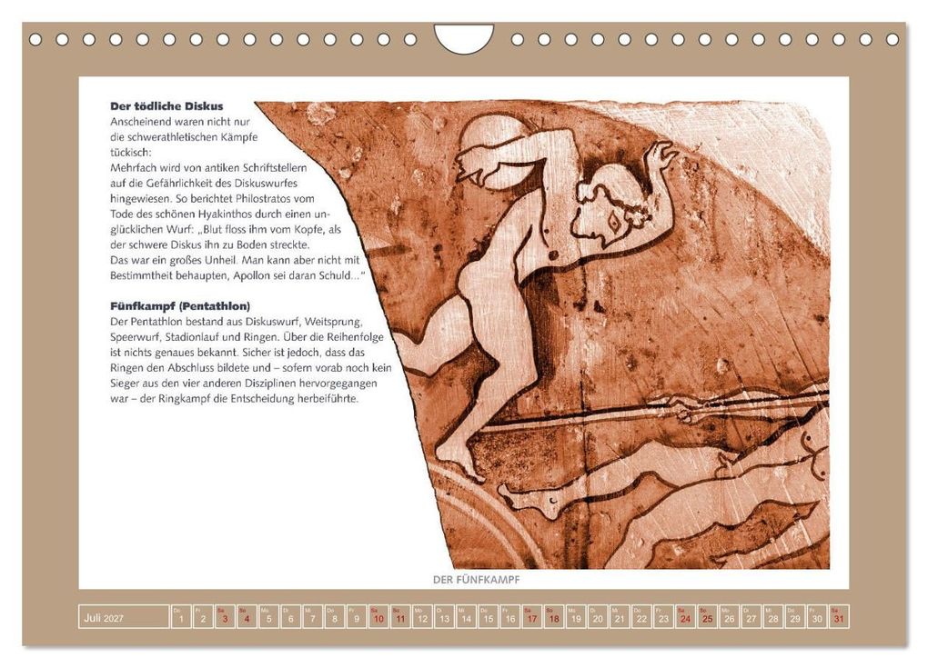 Weitere Ansicht: Kurioses im Antiken Olympia (Wandkalender 2027 DIN A4 quer), CALVENDO Monatskalender | Calvendo, Sara Horwath