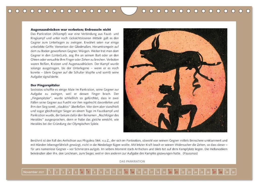 Weitere Ansicht: Kurioses im Antiken Olympia (Wandkalender 2027 DIN A4 quer), CALVENDO Monatskalender | Calvendo, Sara Horwath