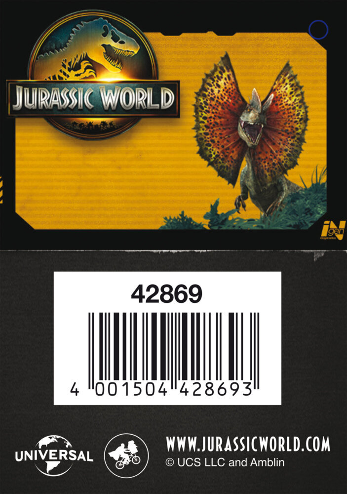 Weitere Ansicht: Jurassic World, Triceratops, 9 cm, Anhänger, 6 Stück im Polybeutel