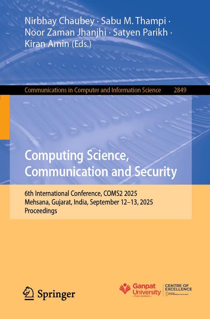 Produktbild: Computing Science, Communication and Security
