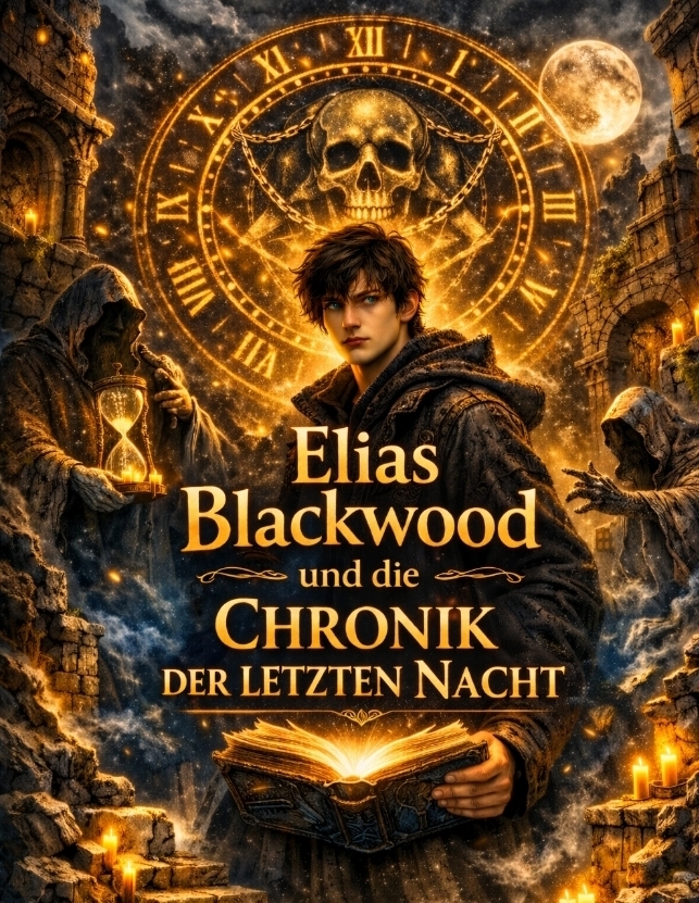 Buch (kartoniert): "Elias Blackwood und die Chronik der letzten Nacht"
