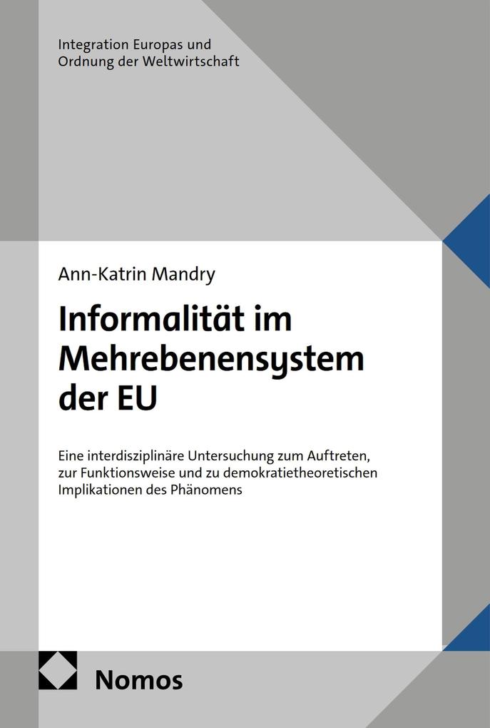 Produktbild: Informalität im Mehrebenensystem der EU | Ann-Katrin Mandry