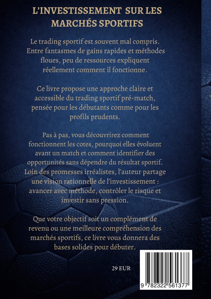 Weitere Ansicht: L'investissement sur les marchés sportifs | Alexandre Nicoletti