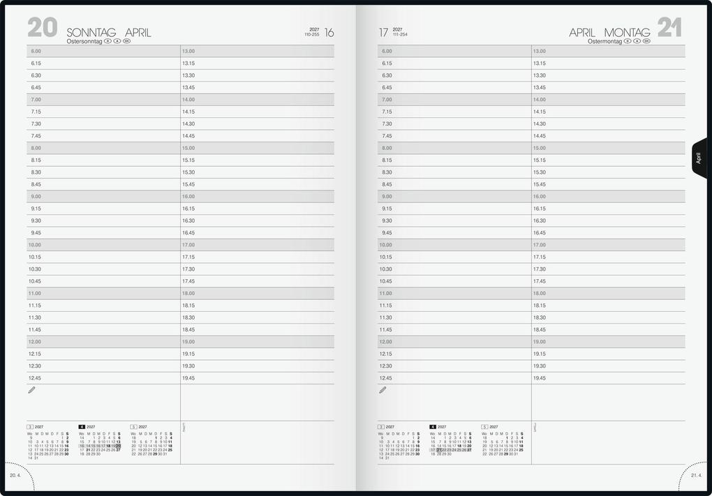 Weitere Ansicht: BRUNNEN 1078760907 Buchkalender Mod. 787 2027 A4, Kunststoff, schwarz