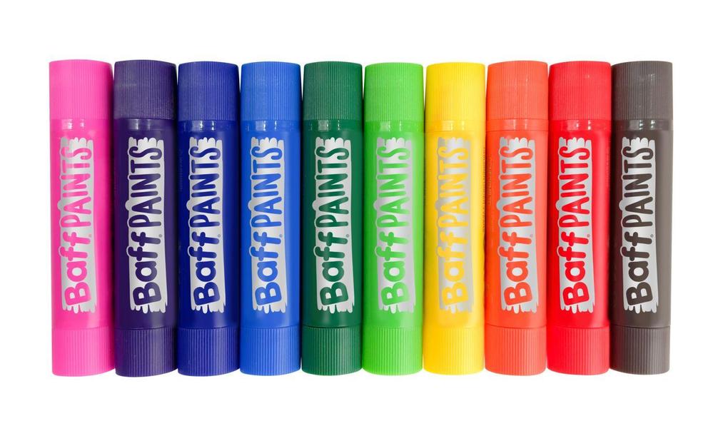 Weitere Ansicht: Glibbi Baff Paints mit Schablonen