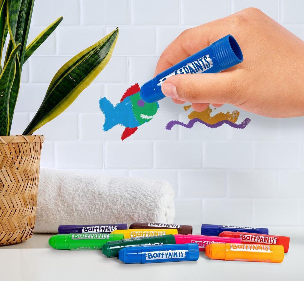 Weitere Ansicht: Glibbi Baff Paints mit Schablonen