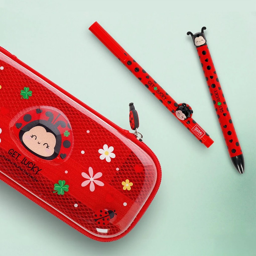 Weitere Ansicht: Legami Gelstift mit Deko-Tierchen Ladybug äGet Lucky - Lovely Friends, Marienkäfer