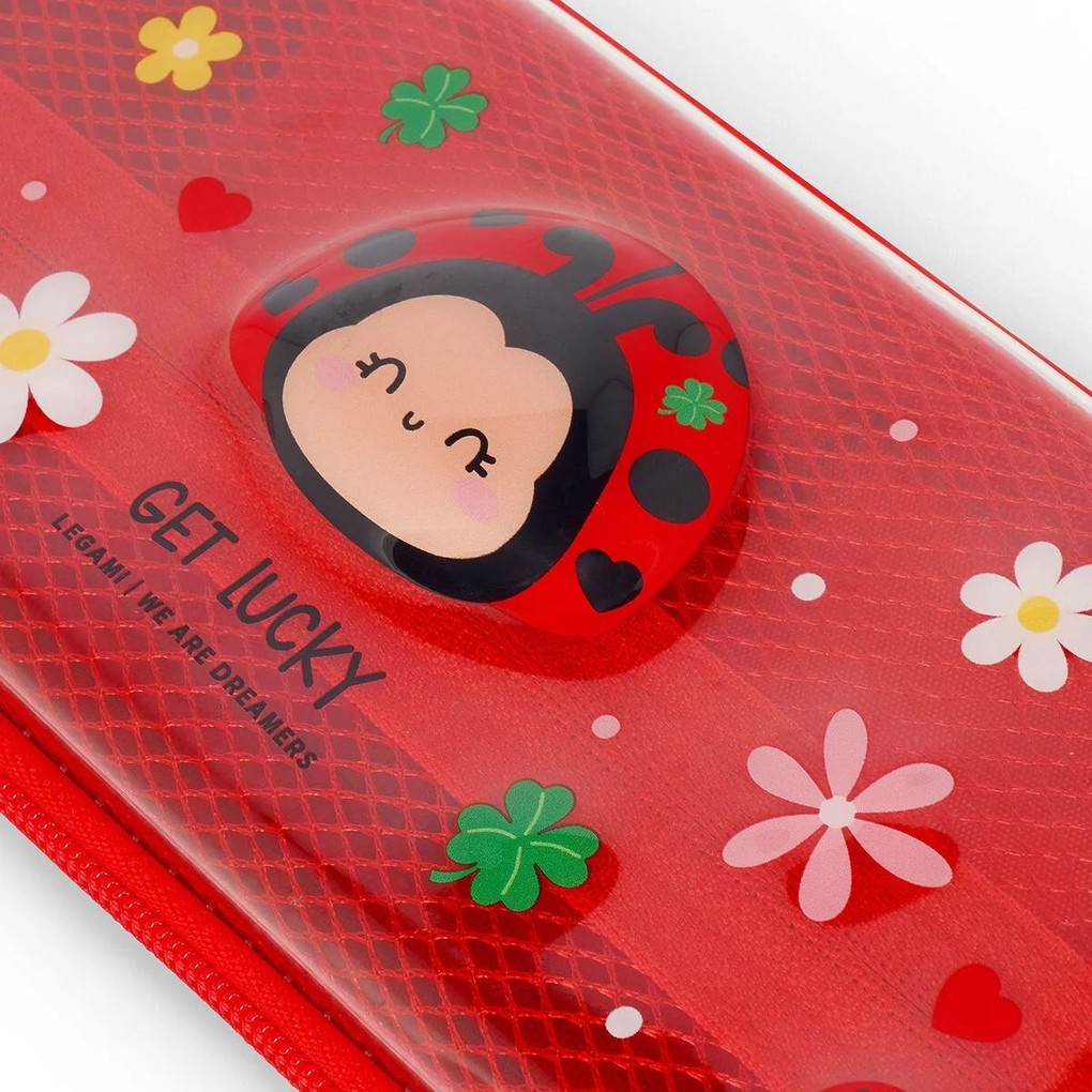 Weitere Ansicht: Legami Transparentes Hartschalen-Federmäppchen Ladybug - WonderWow, Marienkäfer