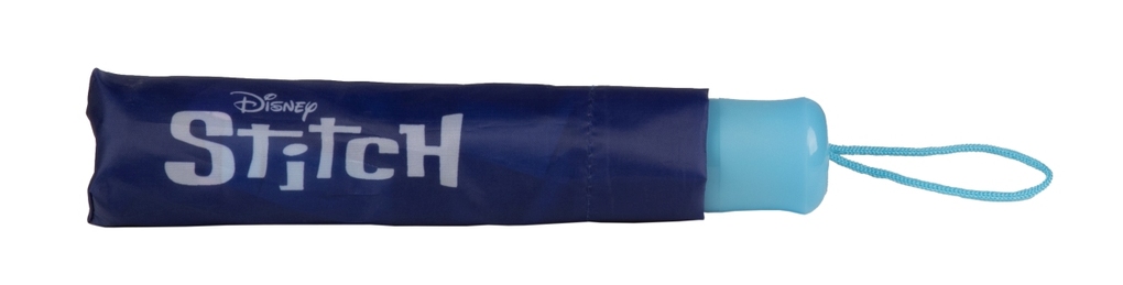 Weitere Ansicht: Undercover Regenschirm faltbarer Regenschirm Disney Stitch, Taschenschirm mit Schutzhülle, 94 cm Durchmesser, ideal für Kinderhände