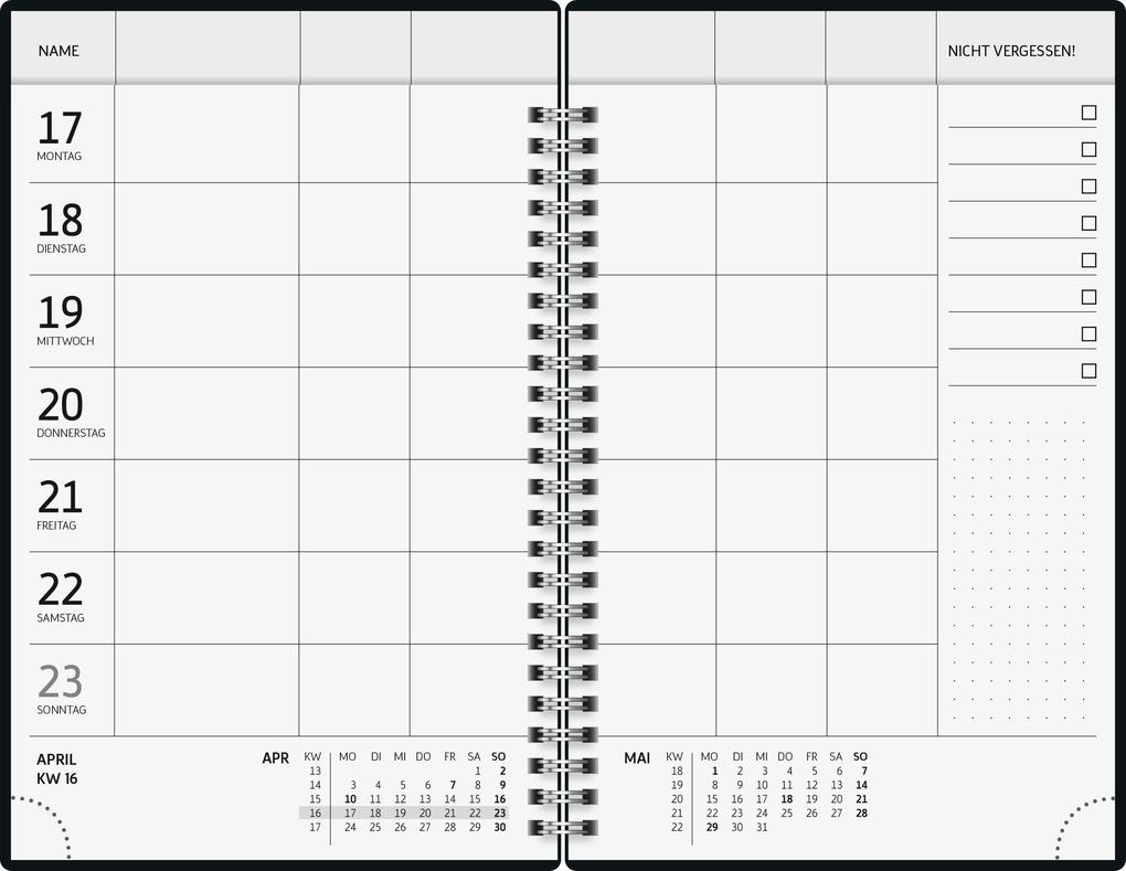 Weitere Ansicht: BRUNNEN 1070290017 Buchkalender Familienplaner 2027 "Confetti" A5, Papier
