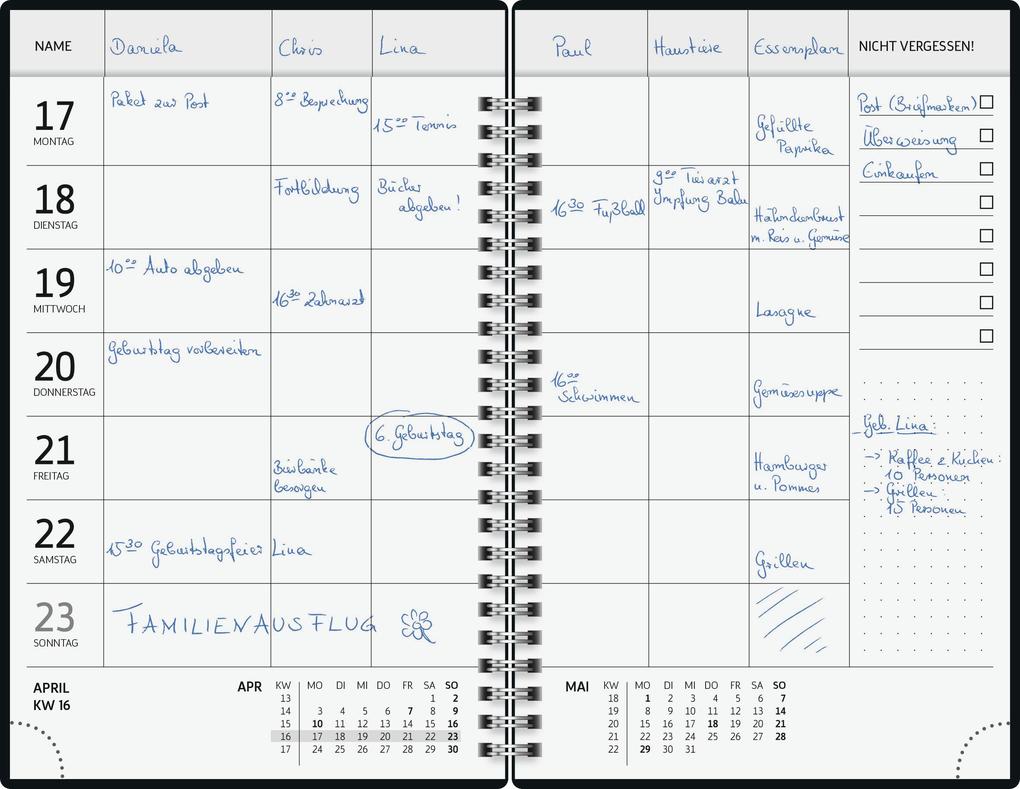 Weitere Ansicht: BRUNNEN 1070290017 Buchkalender Familienplaner 2027 "Confetti" A5, Papier