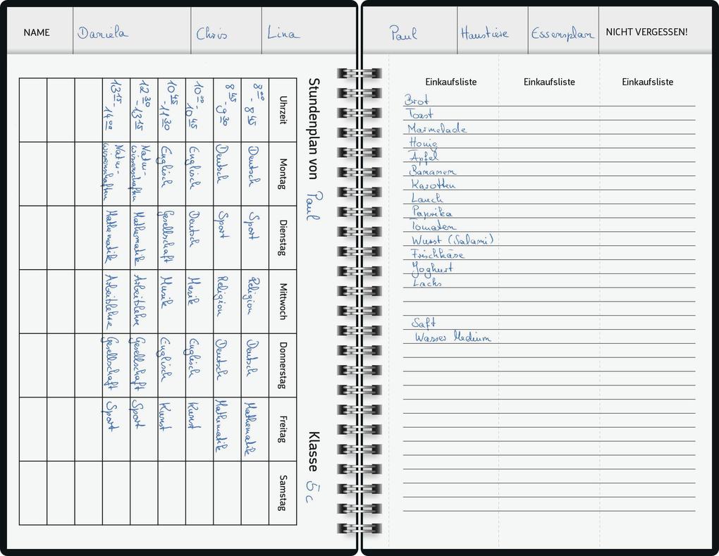 Weitere Ansicht: BRUNNEN 1070290017 Buchkalender Familienplaner 2027 "Confetti" A5, Papier
