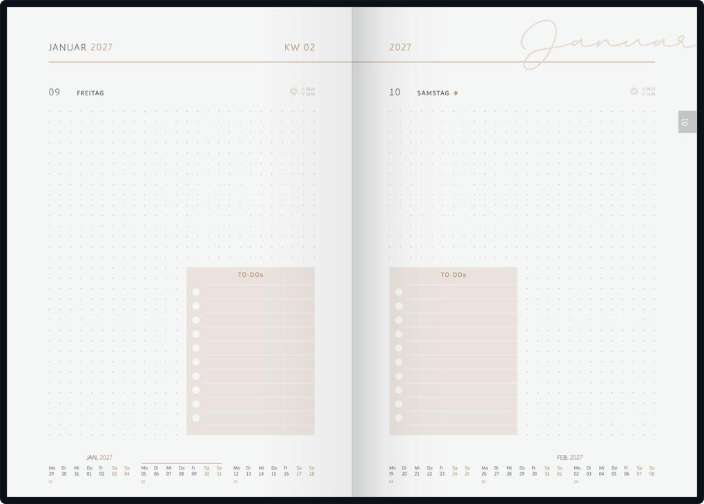 Weitere Ansicht: rido/idé 7028507027 Buchkalender Premium Young Line 2027 "Watercolor" A5, Papier