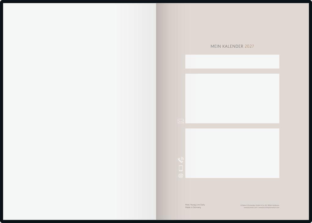 Weitere Ansicht: rido/idé 7028507027 Buchkalender Premium Young Line 2027 "Watercolor" A5, Papier