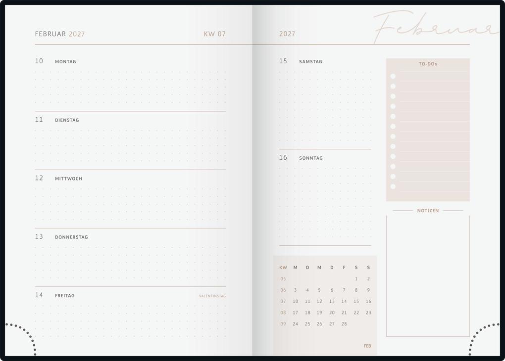 Weitere Ansicht: rido/idé 7021503727 Buchkalender Premium Young Line 2027 "Starry Night" A5, Kunstleder