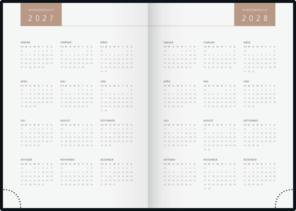 Weitere Ansicht: rido/idé 7021503727 Buchkalender Premium Young Line 2027 "Starry Night" A5, Kunstleder