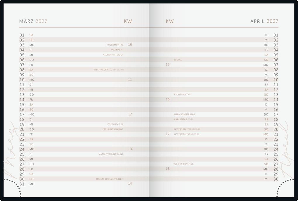 Weitere Ansicht: rido/idé 7013607037 Taschenkalender Premium Young Line Mini 2027 "Yoga" A6, Papier
