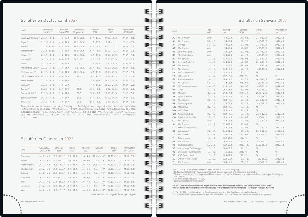 Weitere Ansicht: rido/idé 7021407027 Buchkalender Premium Young Line 2027 "Yoga" A5, Papier