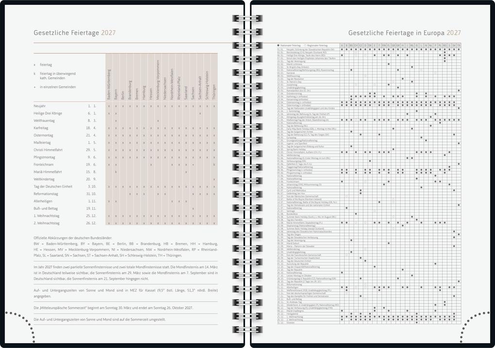 Weitere Ansicht: rido/idé 7021407027 Buchkalender Premium Young Line 2027 "Yoga" A5, Papier