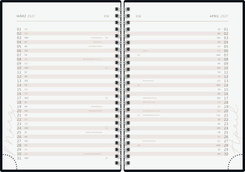 Weitere Ansicht: rido/idé 7021407027 Buchkalender Premium Young Line 2027 "Yoga" A5, Papier