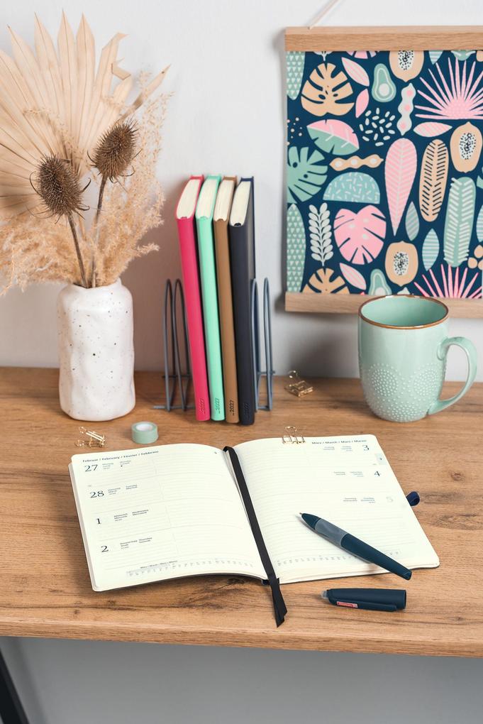 Weitere Ansicht: BRUNNEN 1079166267 Buchkalender Kompagnon Mod. 791 66 2027 A5, Kunststoff, pink