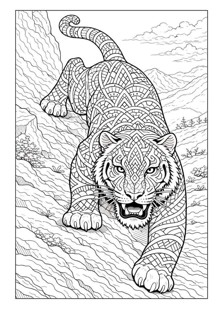 Weitere Ansicht: Mandala Tiere Malbuch für Erwachsene mit 50 schönen Ausmalmotiven | Josef Mickey Müller