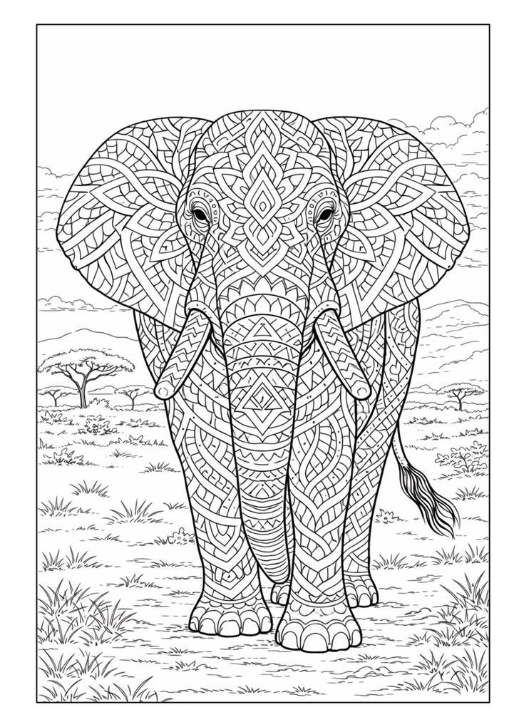 Weitere Ansicht: Mandala Tiere Malbuch für Erwachsene mit 50 schönen Ausmalmotiven | Josef Mickey Müller