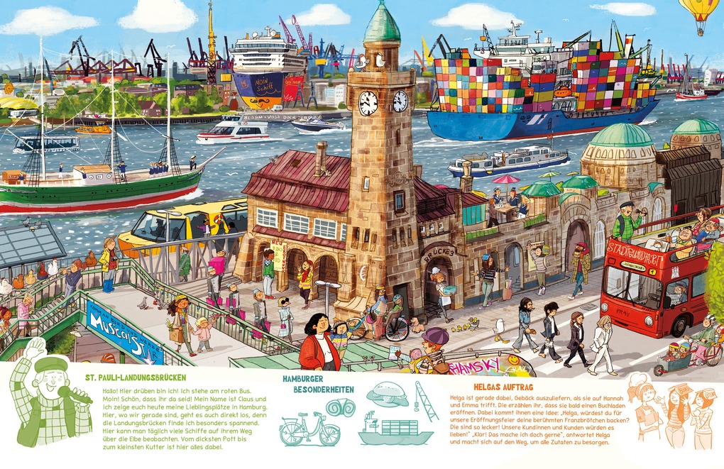 Weitere Ansicht: Hamburg Wimmelbuch | Jannes Weber