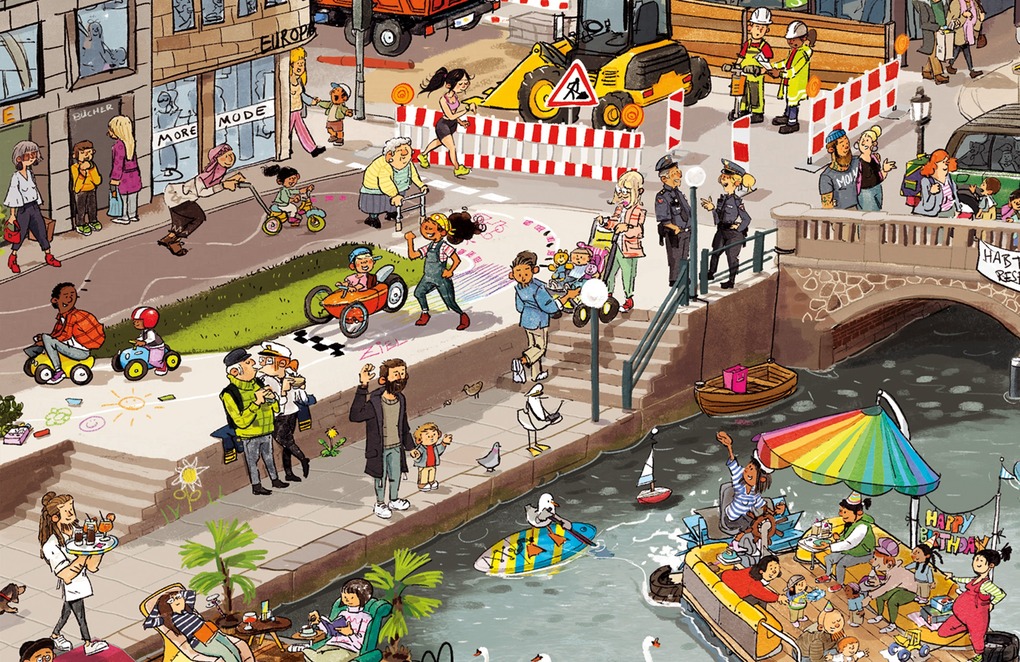 Weitere Ansicht: Hamburg Wimmelbuch | Jannes Weber